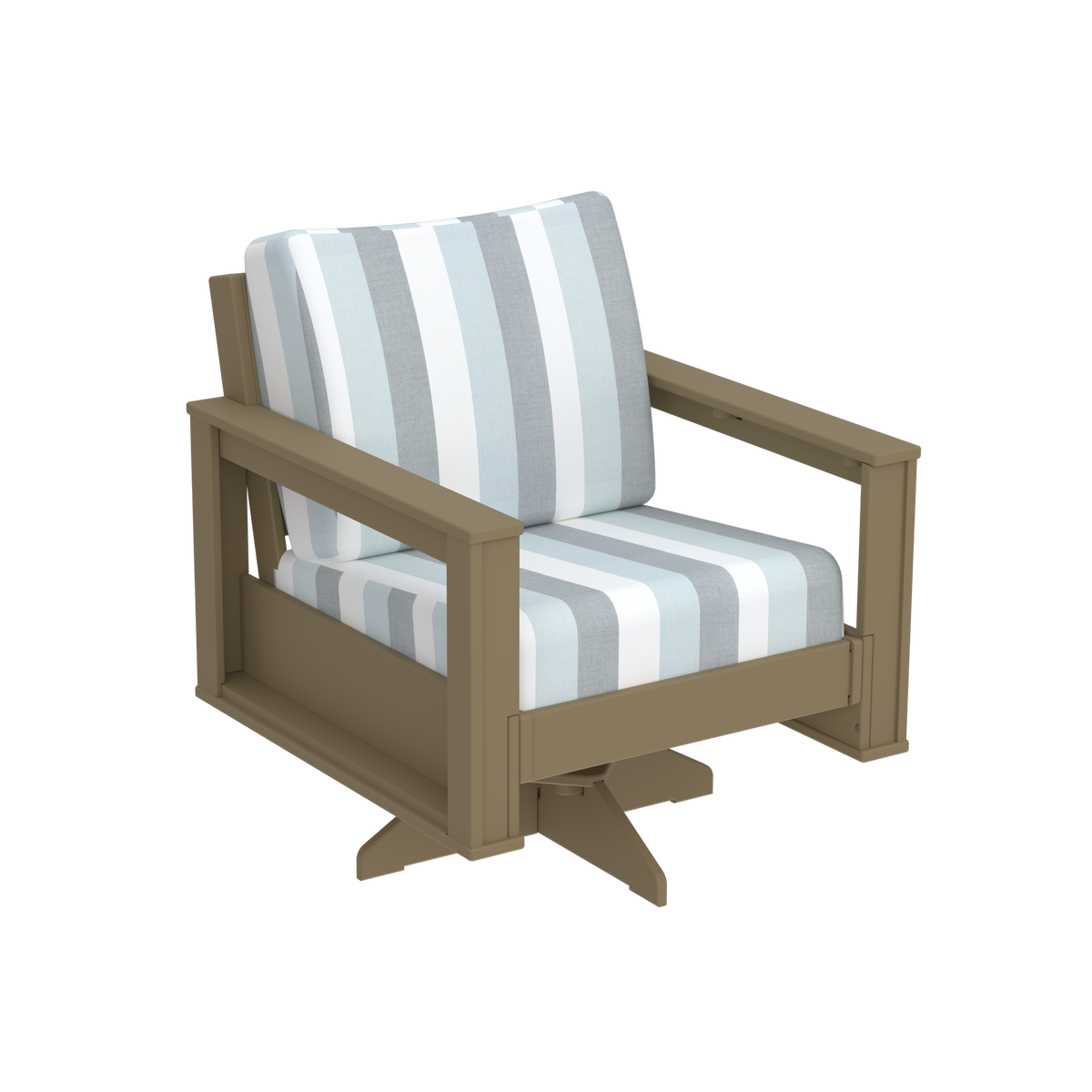 Modern Outdoor Swivel Arm Chair