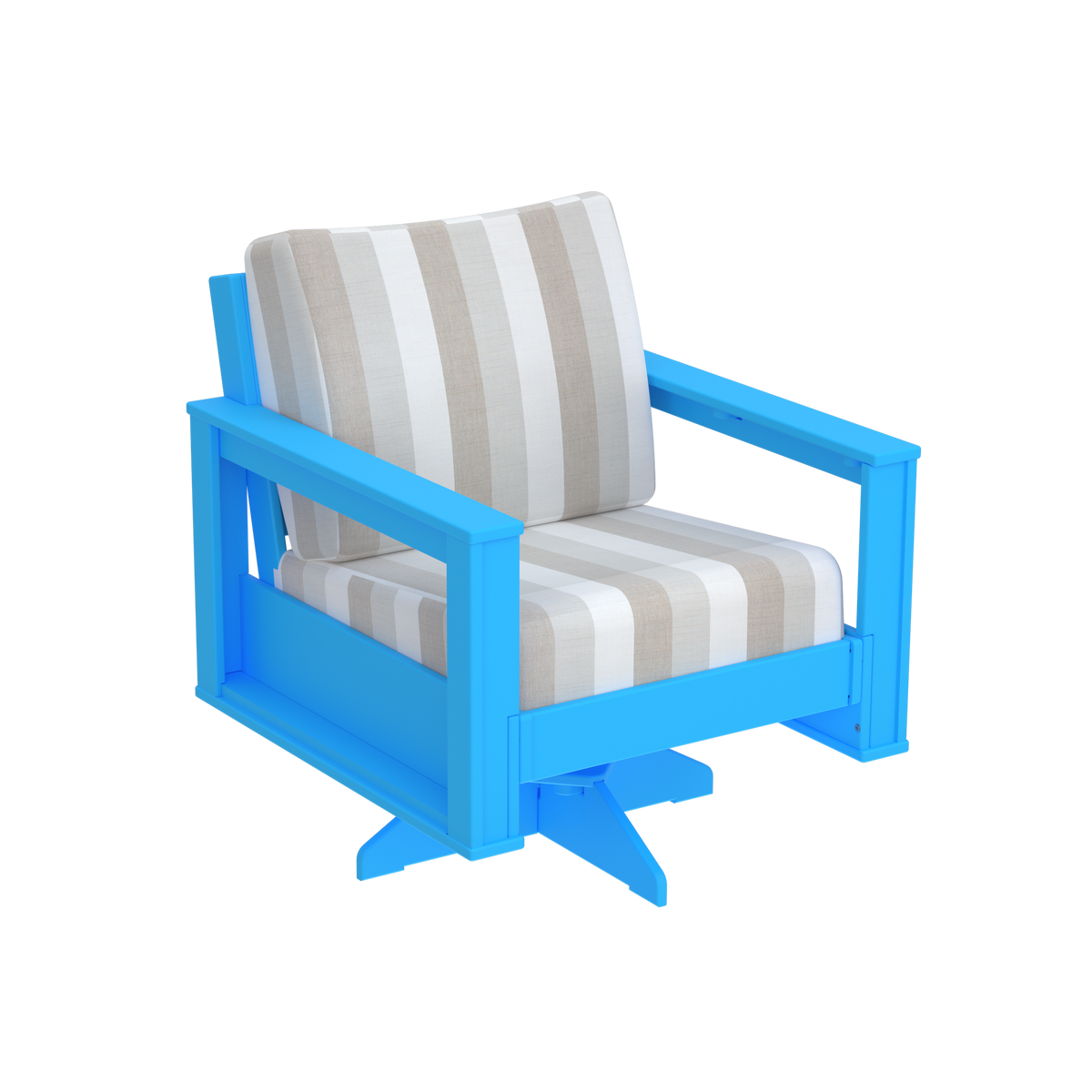 Modern Outdoor Swivel Arm Chair