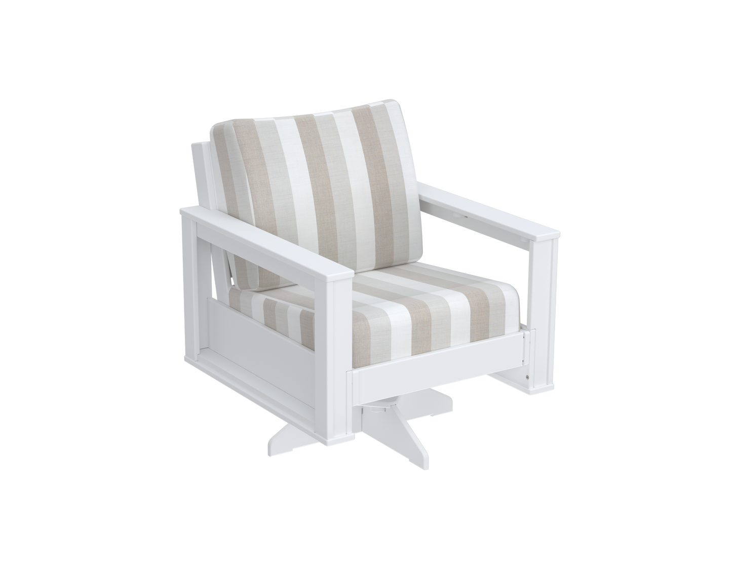 Modern Outdoor Swivel Arm Chair