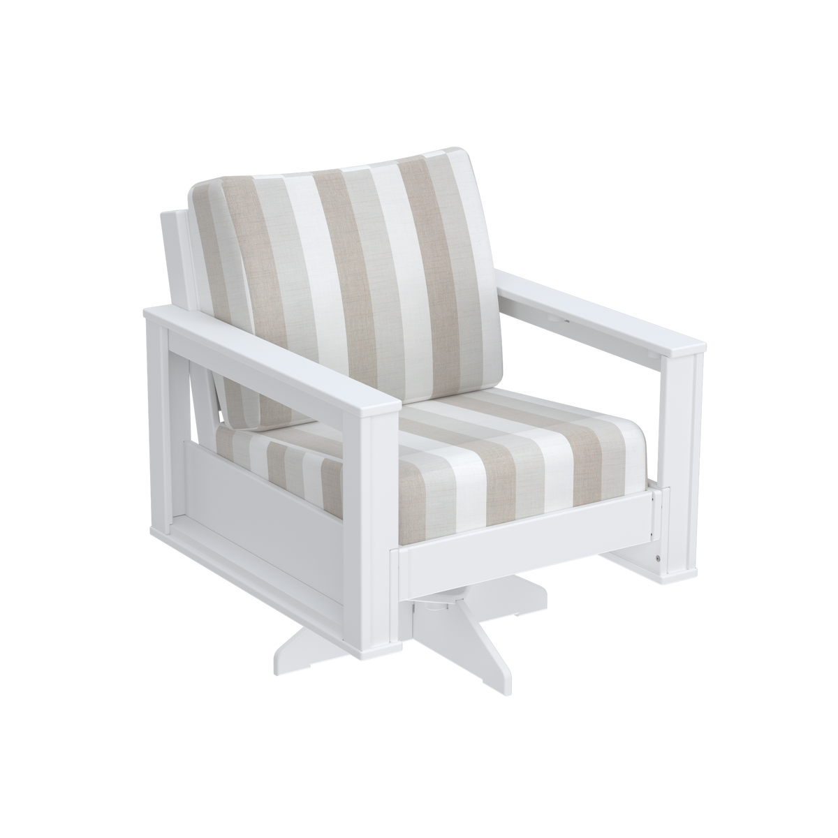 Modern Outdoor Swivel Arm Chair