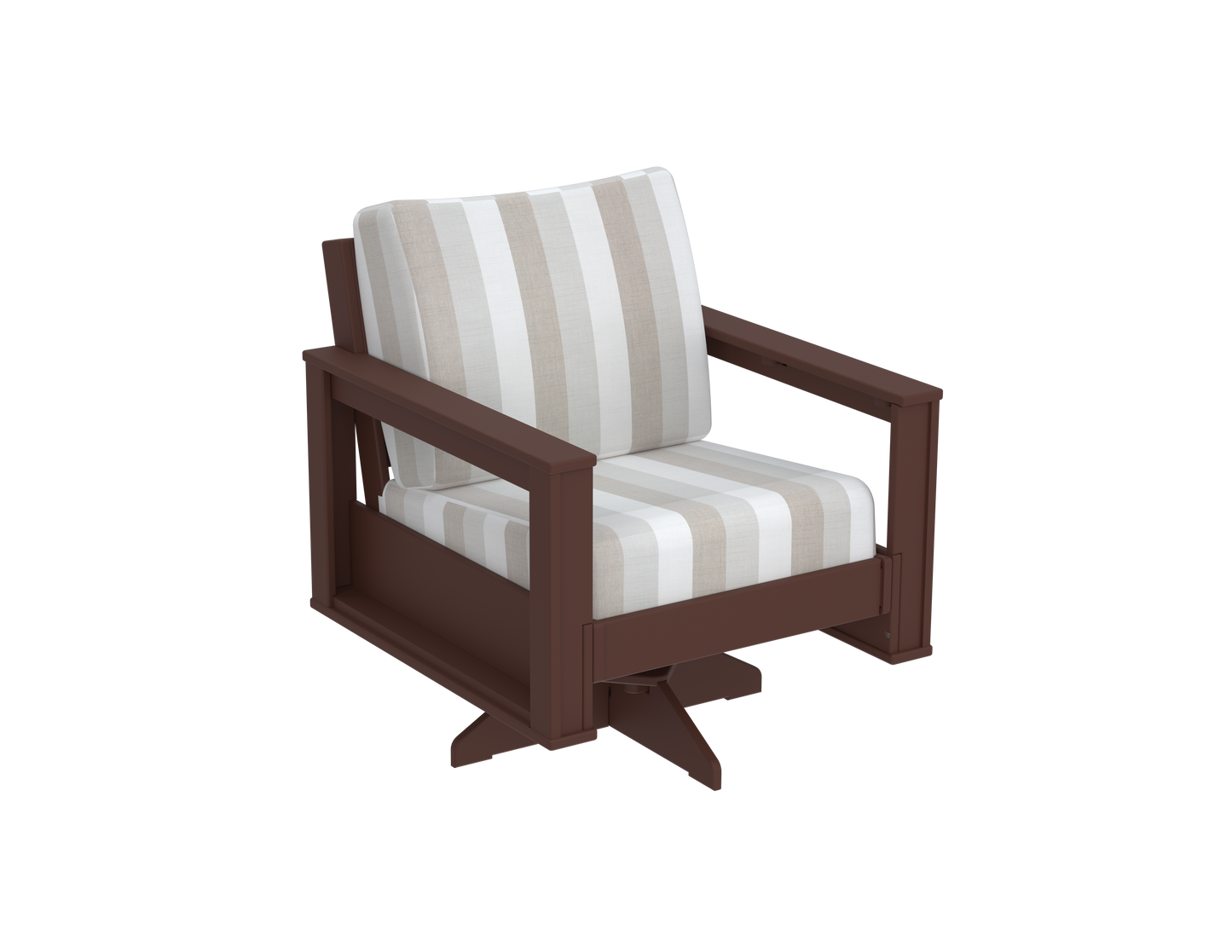 Modern Outdoor Swivel Arm Chair