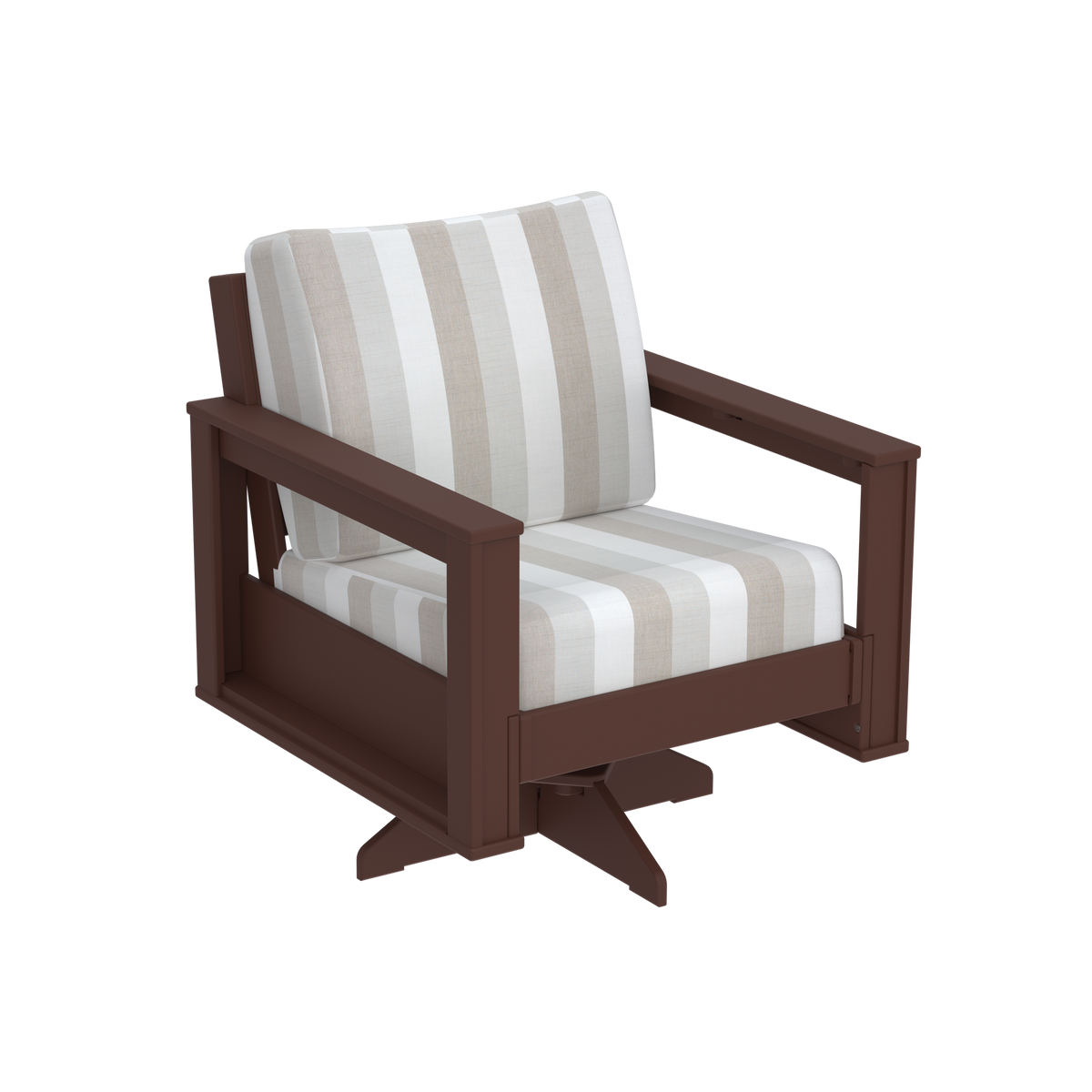 Modern Outdoor Swivel Arm Chair