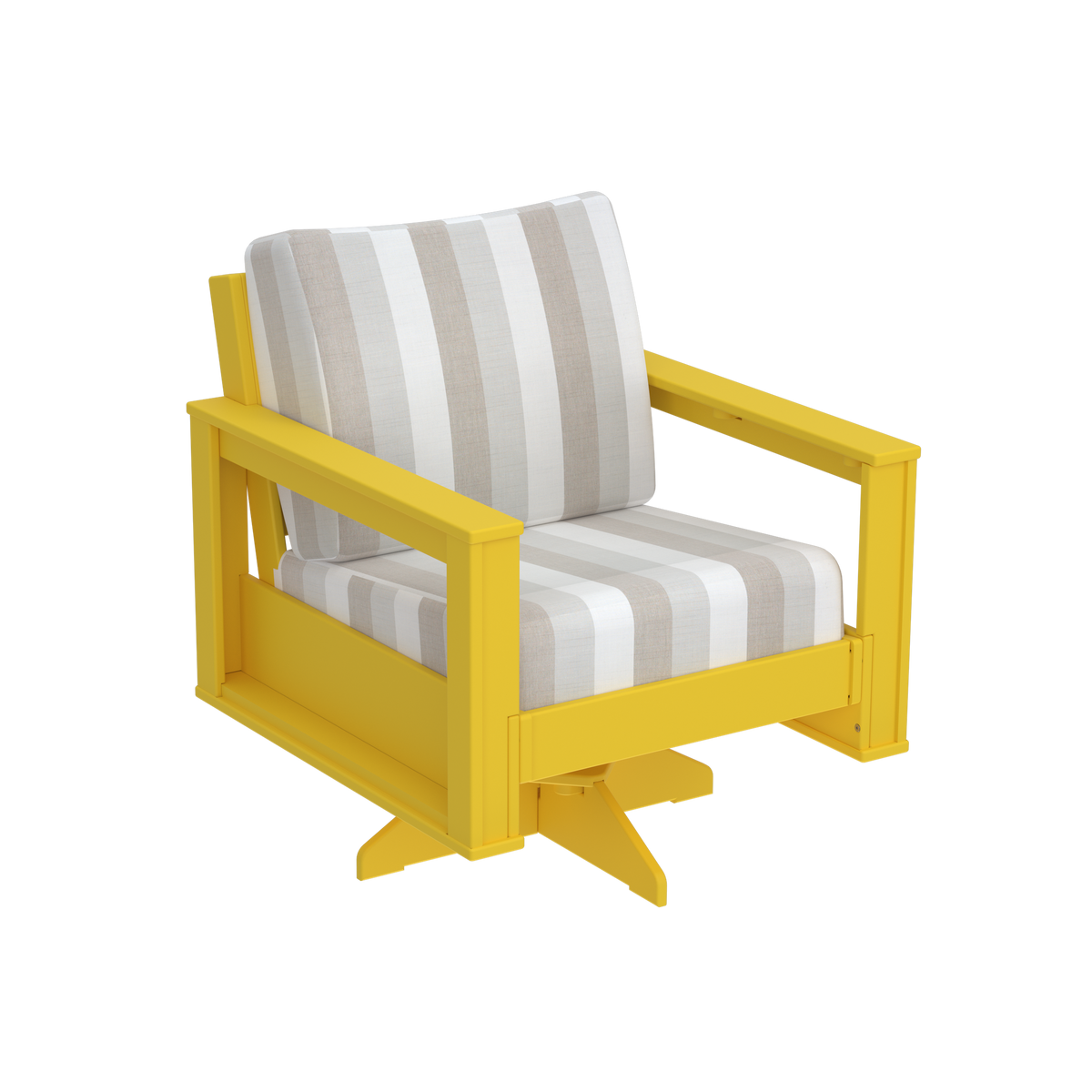 Modern Outdoor Swivel Arm Chair