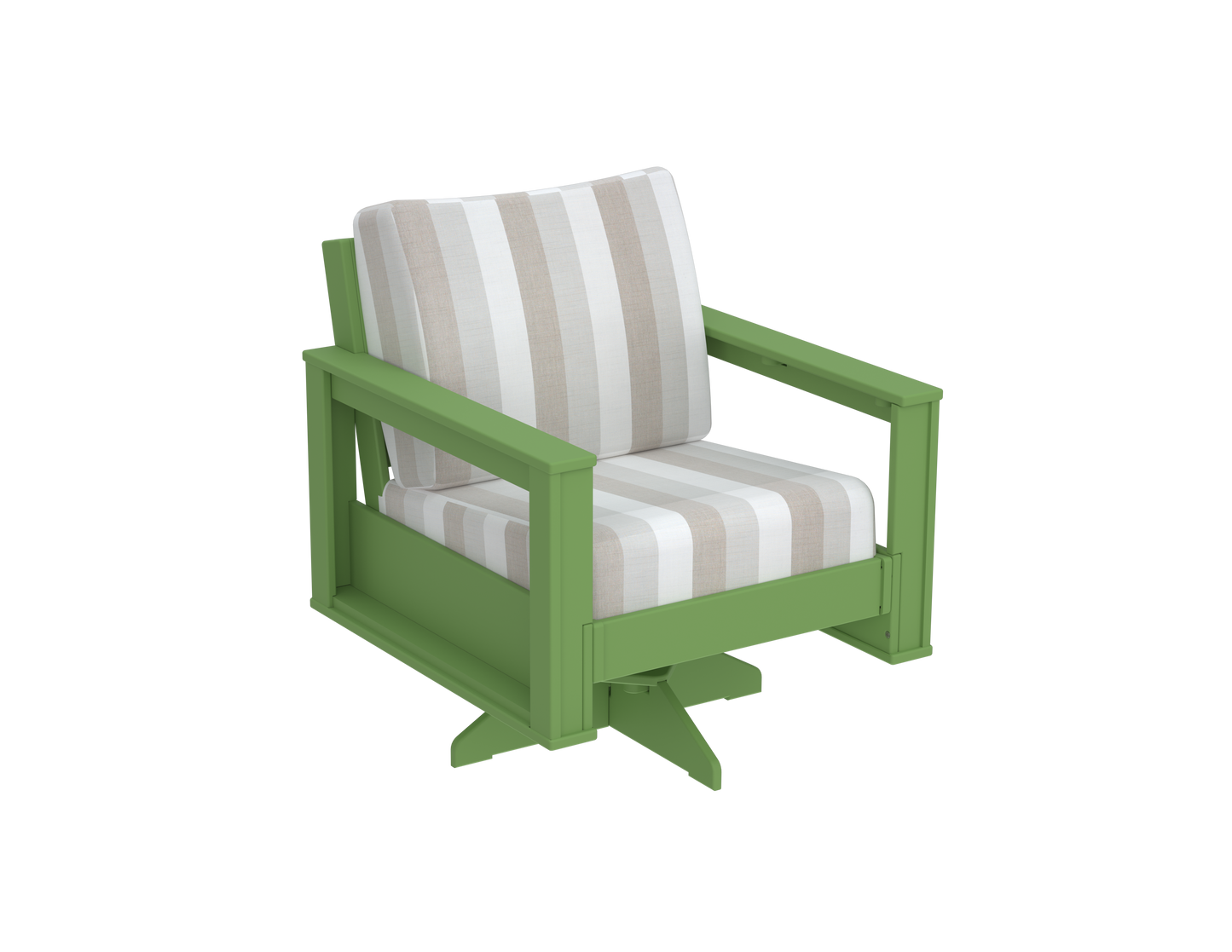 Modern Outdoor Swivel Arm Chair