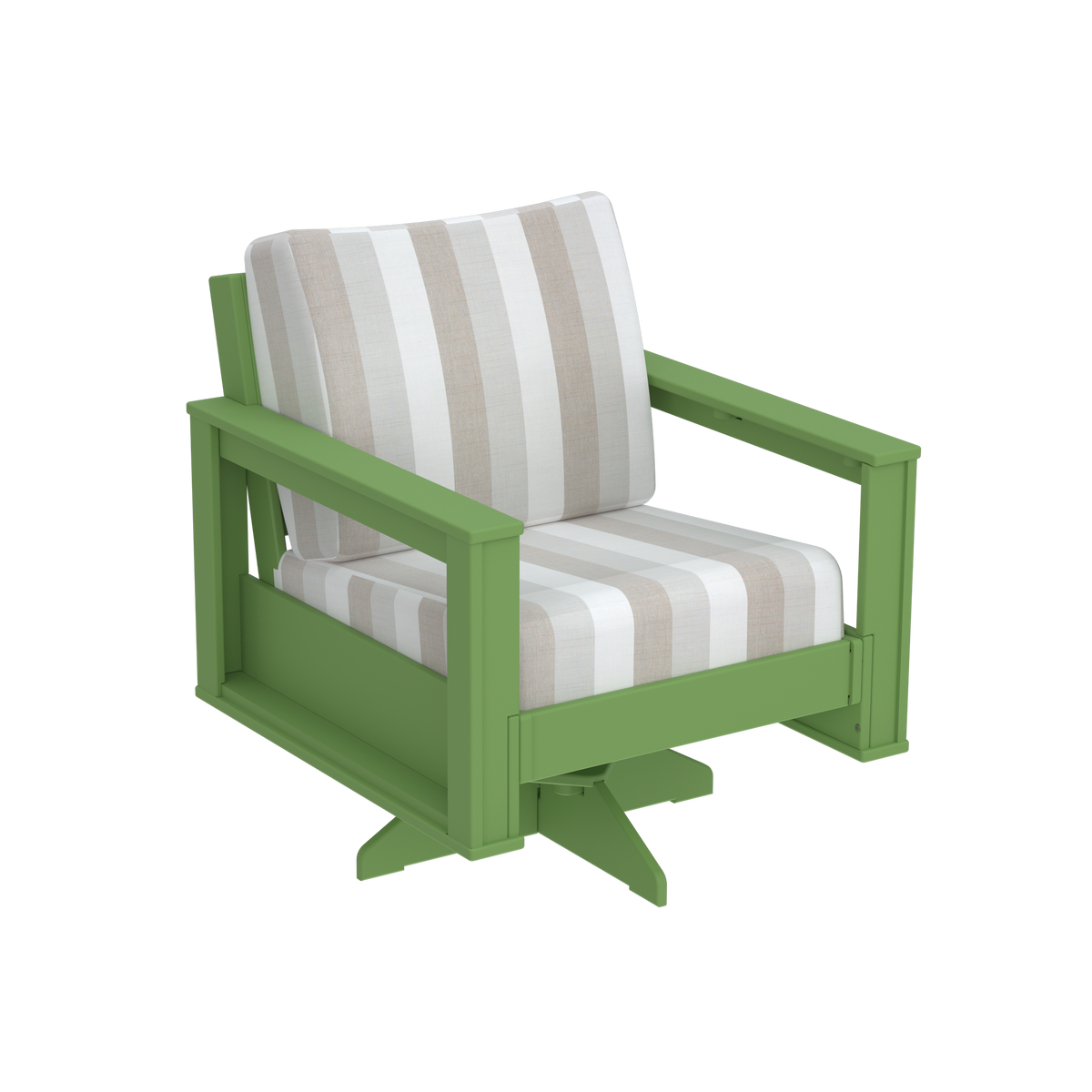 Modern Outdoor Swivel Arm Chair