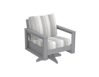 Modern Outdoor Swivel Arm Chair