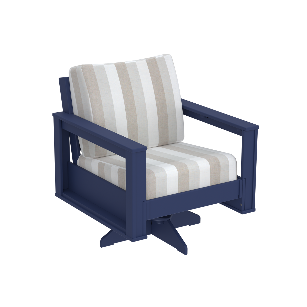 Modern Outdoor Swivel Arm Chair