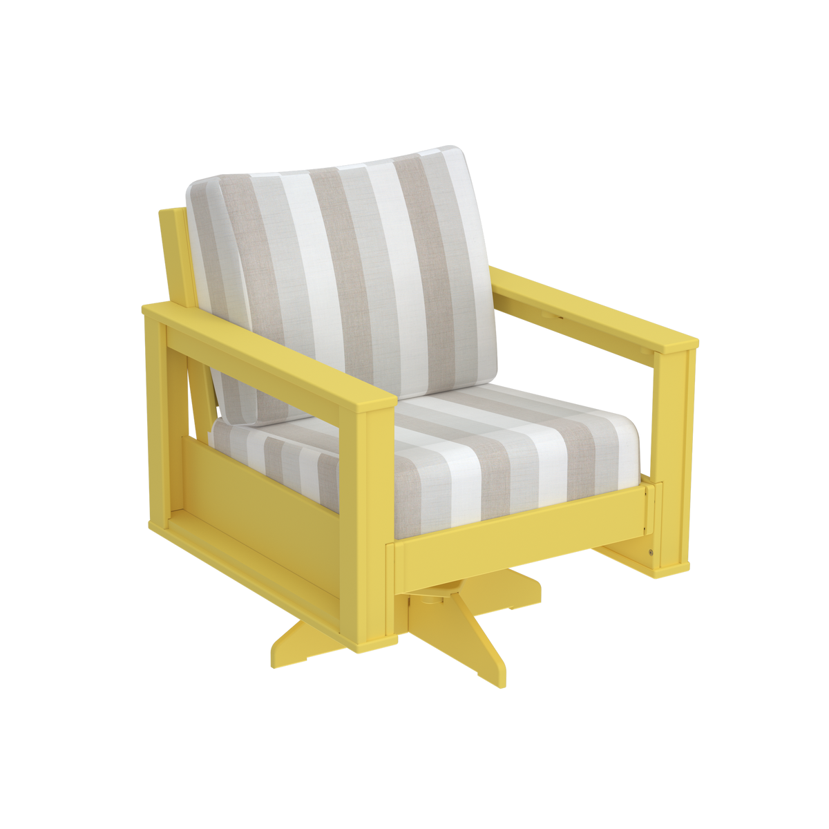 Modern Outdoor Swivel Arm Chair
