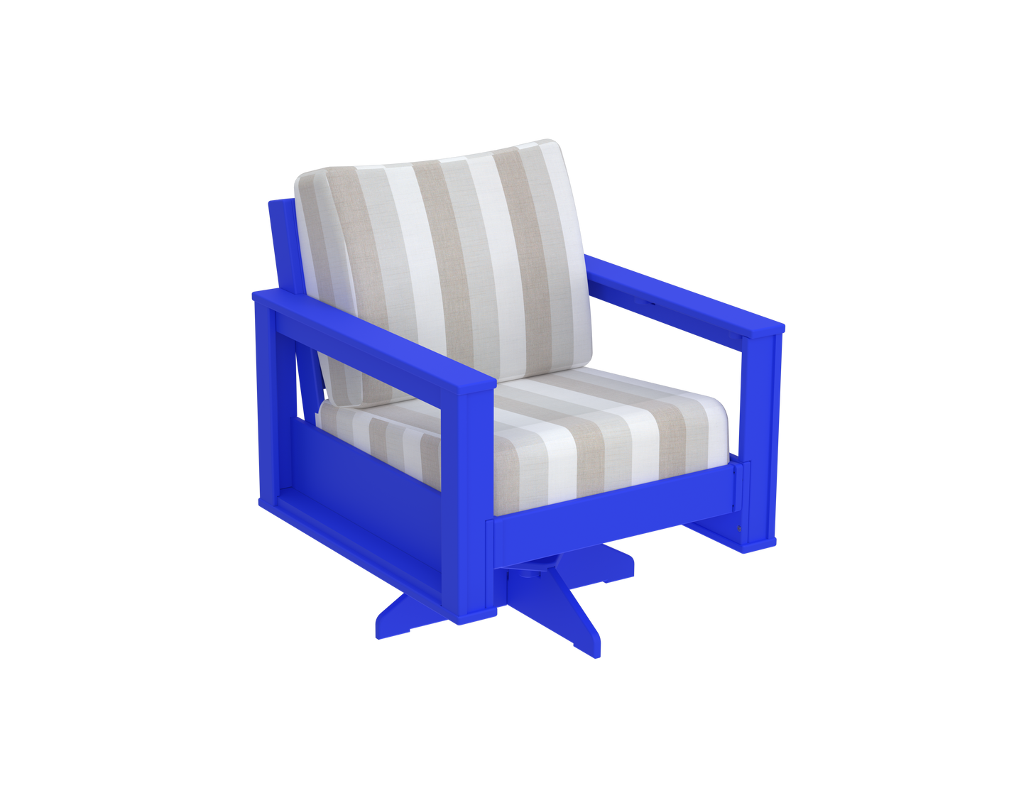 Modern Outdoor Swivel Arm Chair