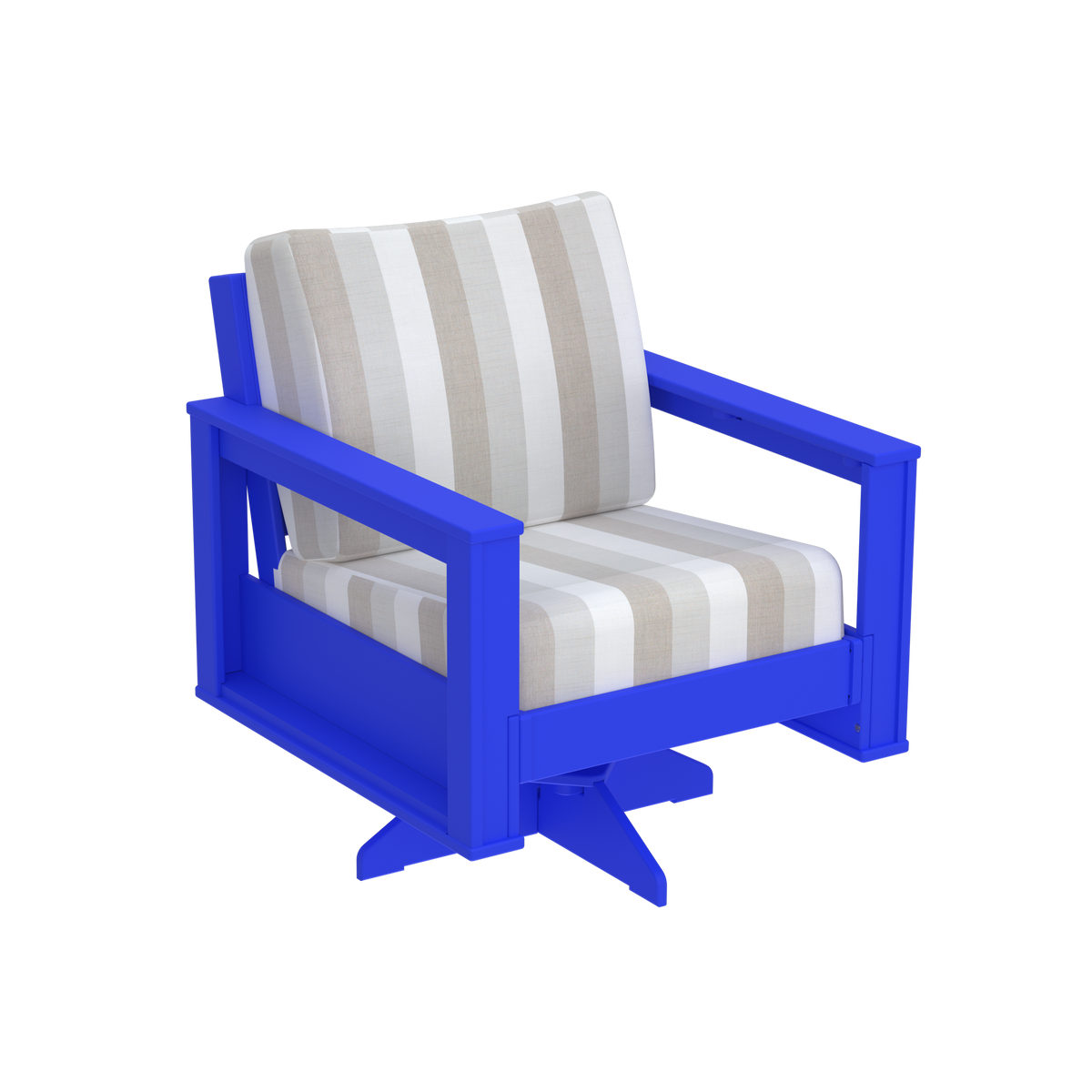Modern Outdoor Swivel Arm Chair