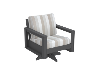 Modern Outdoor Swivel Arm Chair