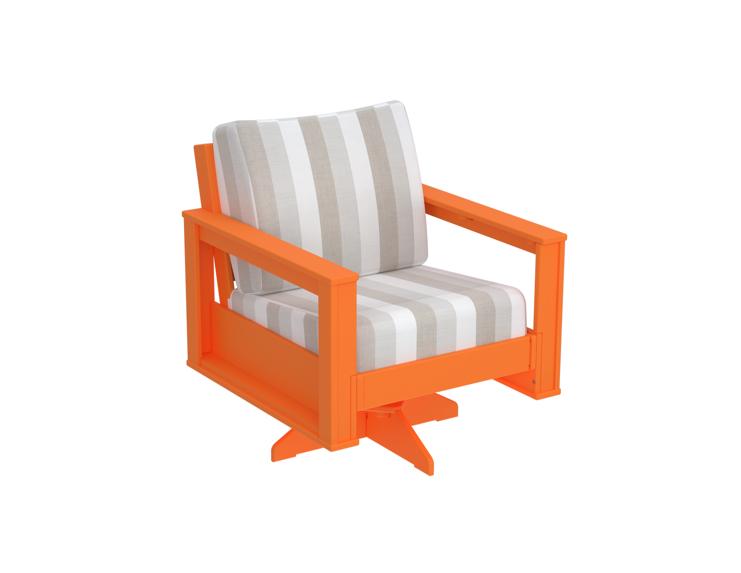 Modern Outdoor Swivel Arm Chair