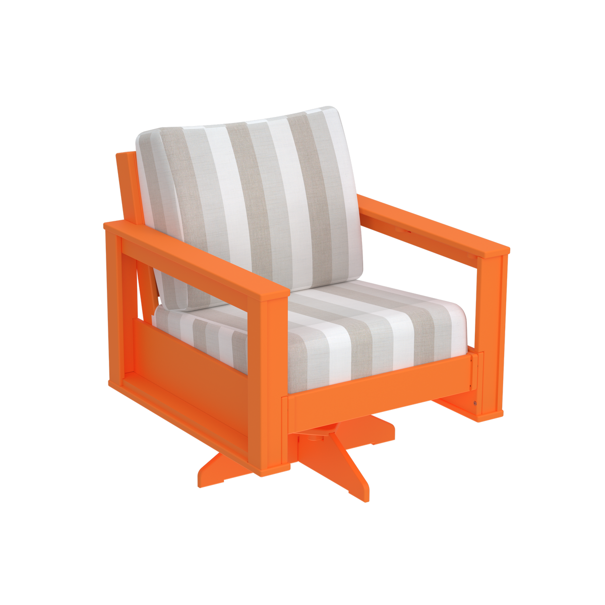 Modern Outdoor Swivel Arm Chair