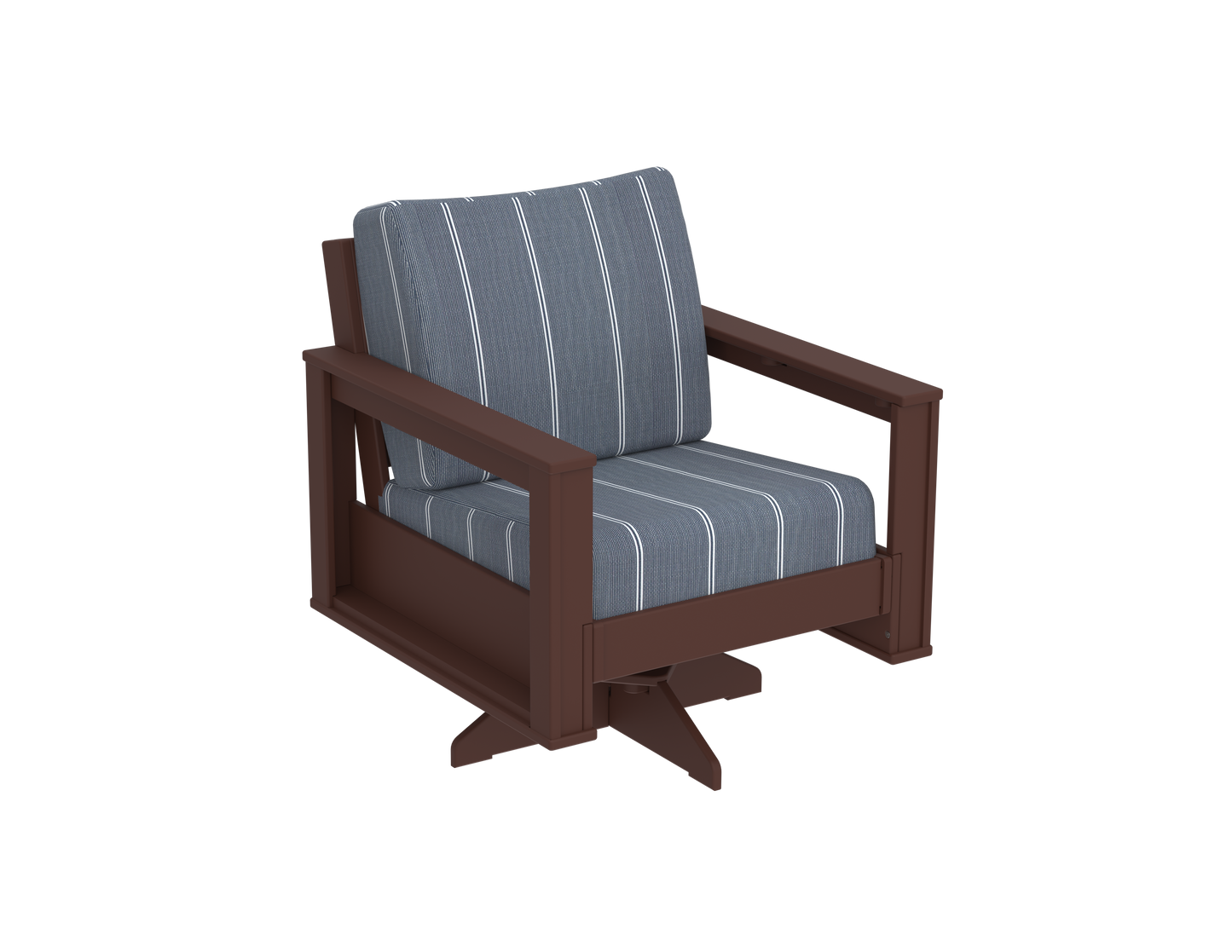 Modern Outdoor Swivel Arm Chair