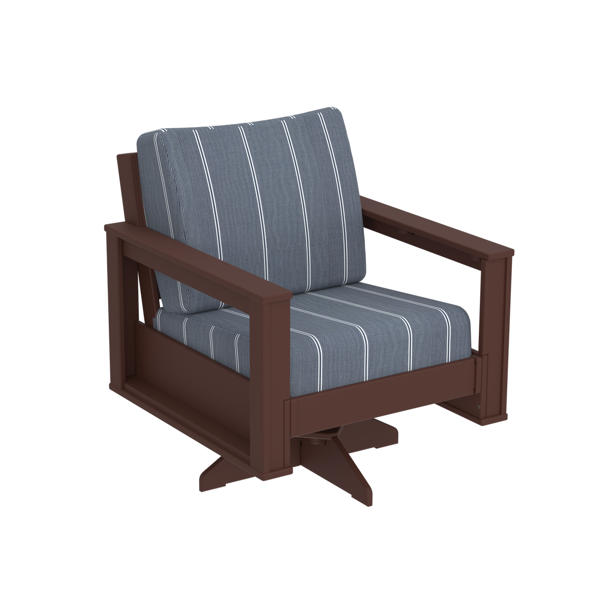 Modern Outdoor Swivel Arm Chair