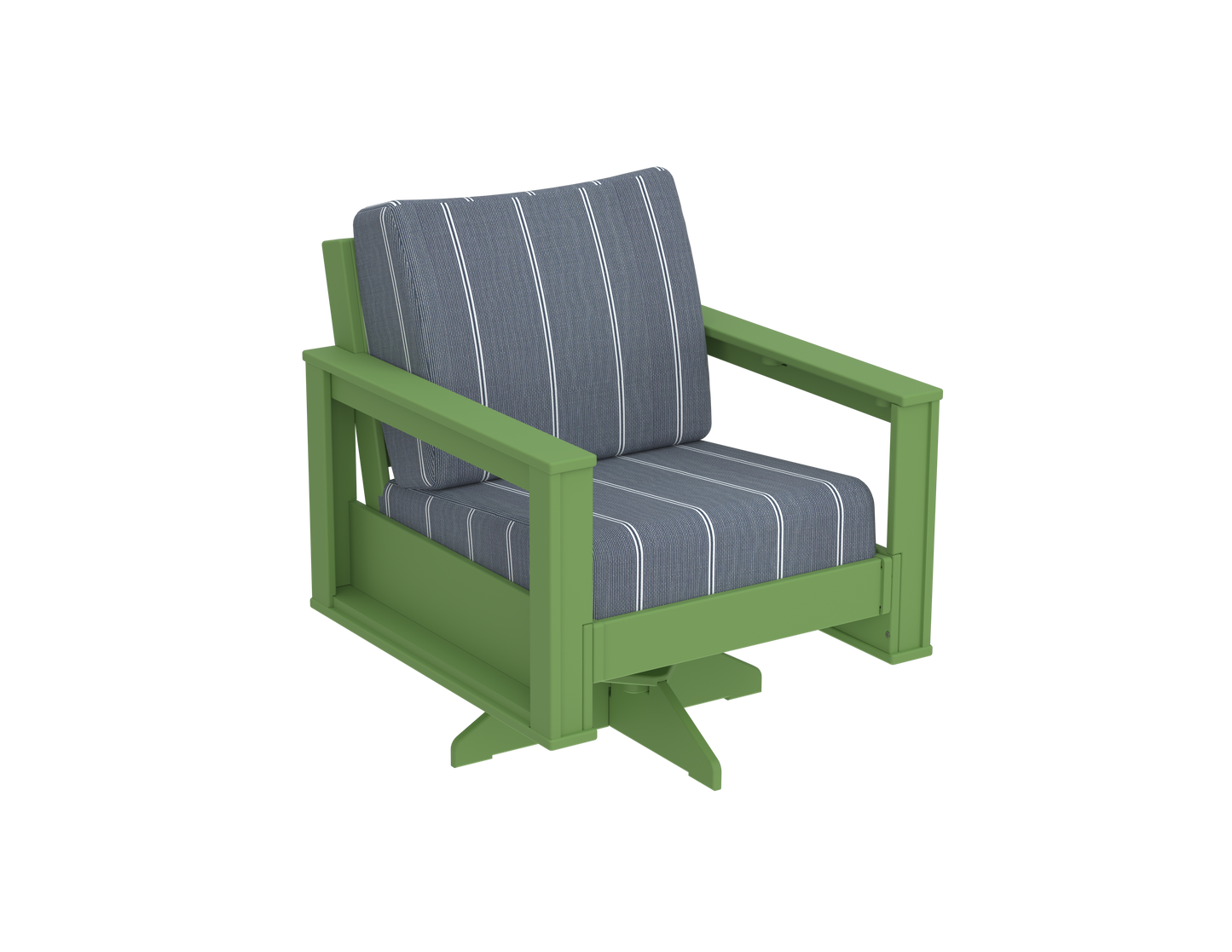 Modern Outdoor Swivel Arm Chair