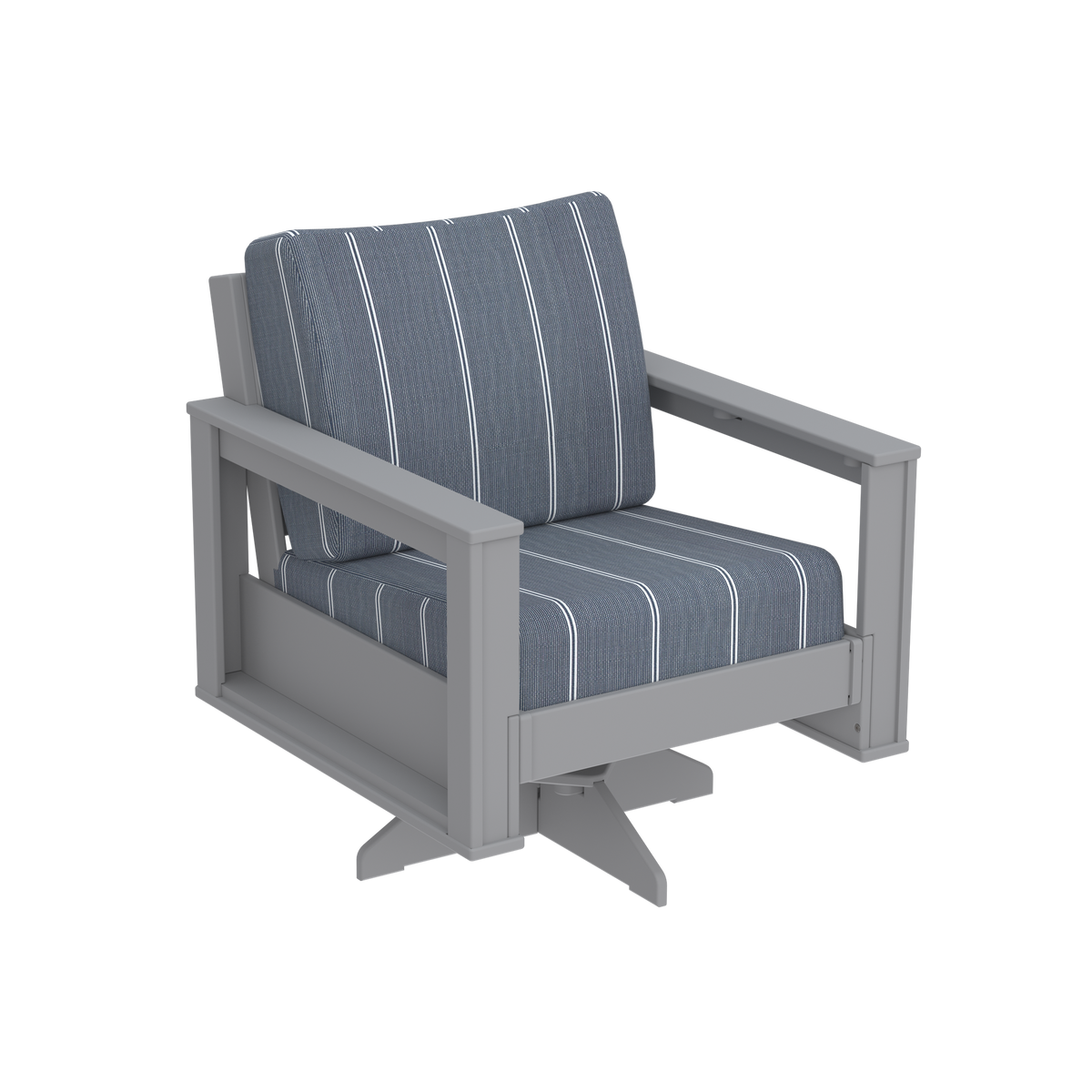 Modern Outdoor Swivel Arm Chair