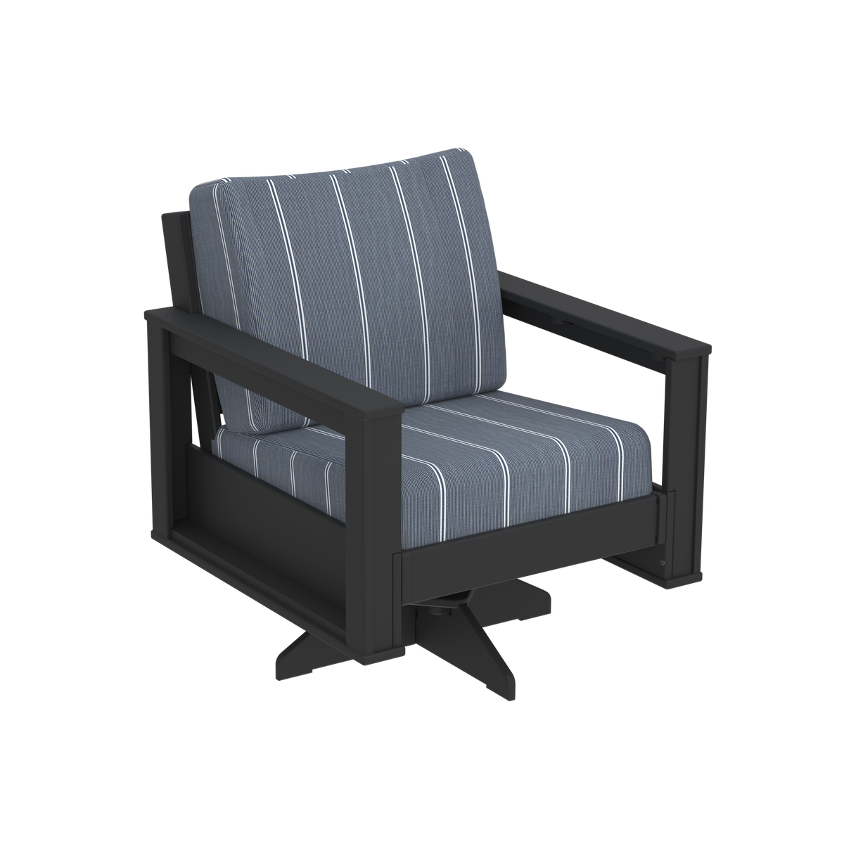 Modern Outdoor Swivel Arm Chair