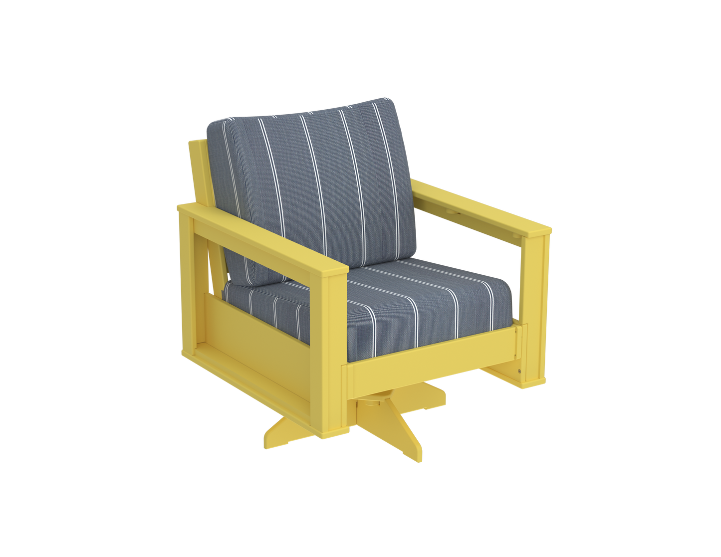 Modern Outdoor Swivel Arm Chair