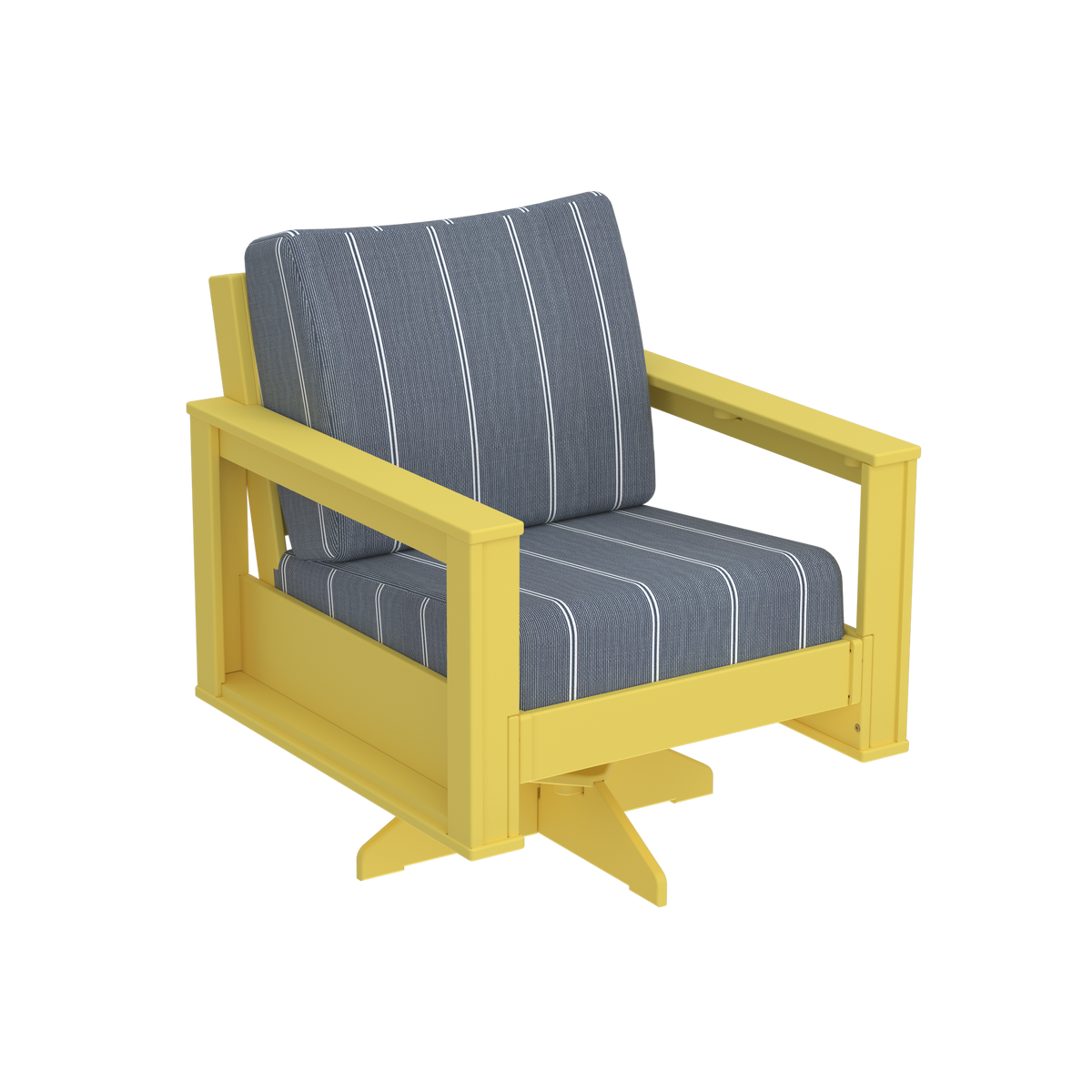 Modern Outdoor Swivel Arm Chair