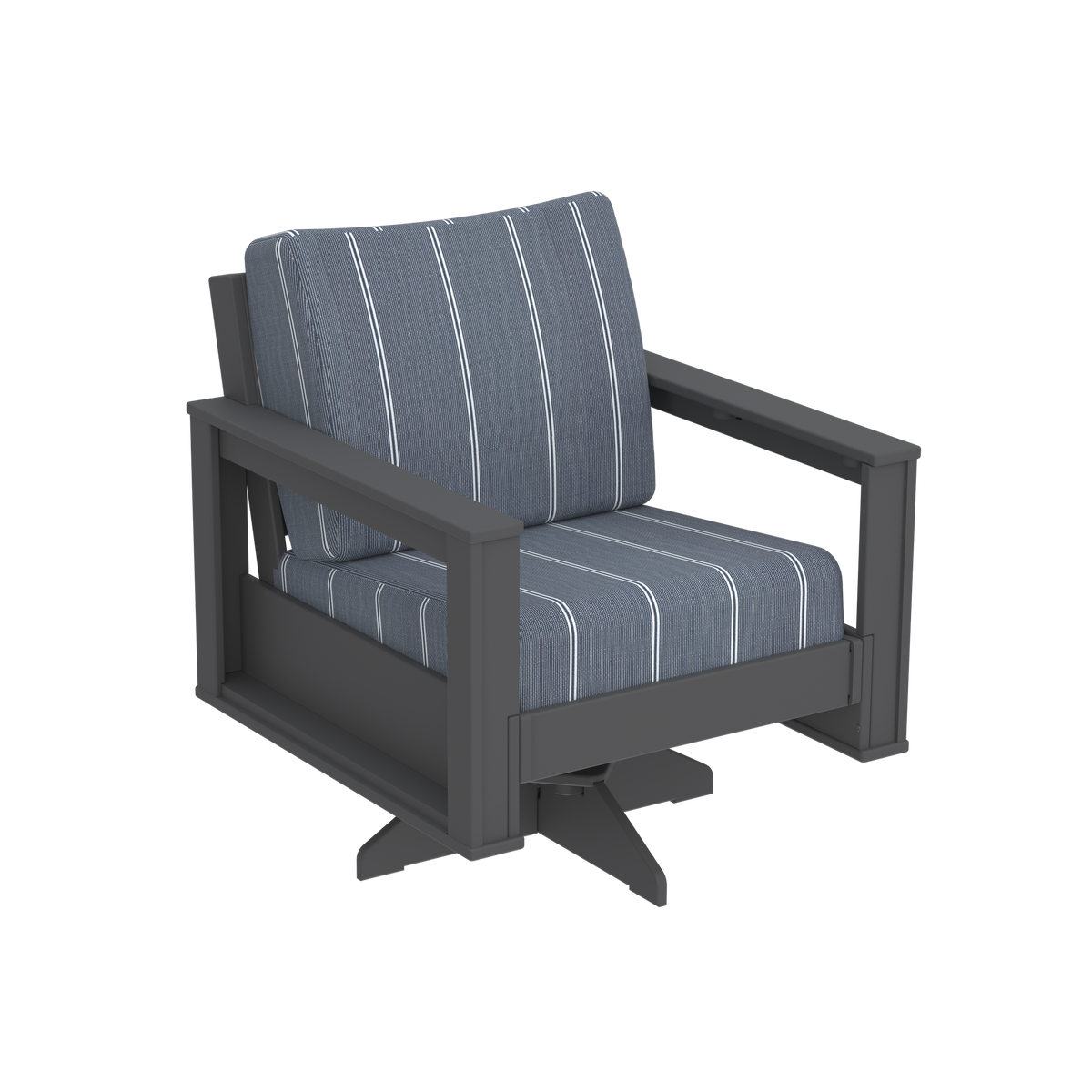 Modern Outdoor Swivel Arm Chair