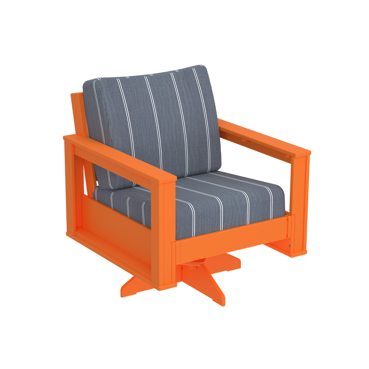 Modern Outdoor Swivel Arm Chair
