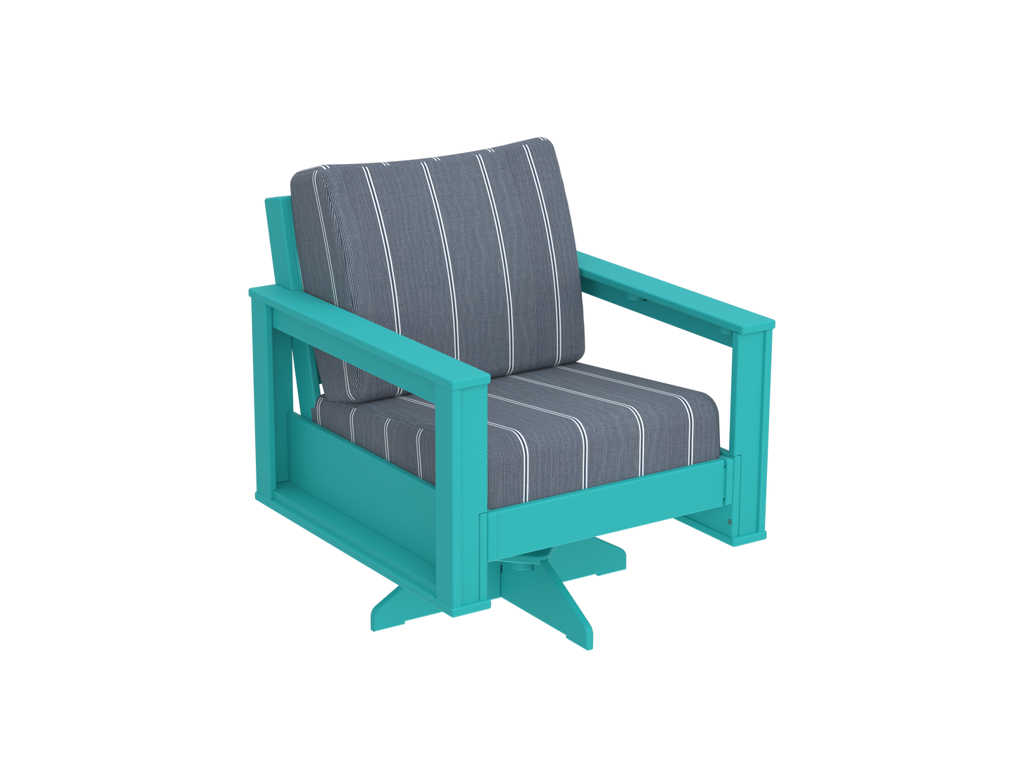 Modern Outdoor Swivel Arm Chair