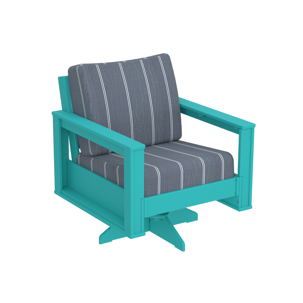 Modern Outdoor Swivel Arm Chair
