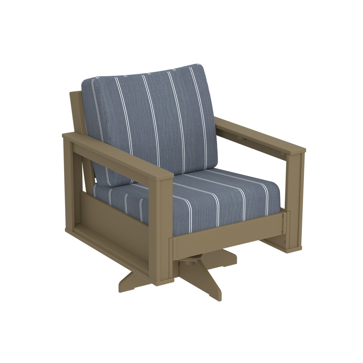 Modern Outdoor Swivel Arm Chair
