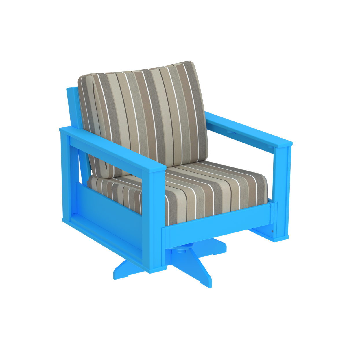 Modern Outdoor Swivel Arm Chair