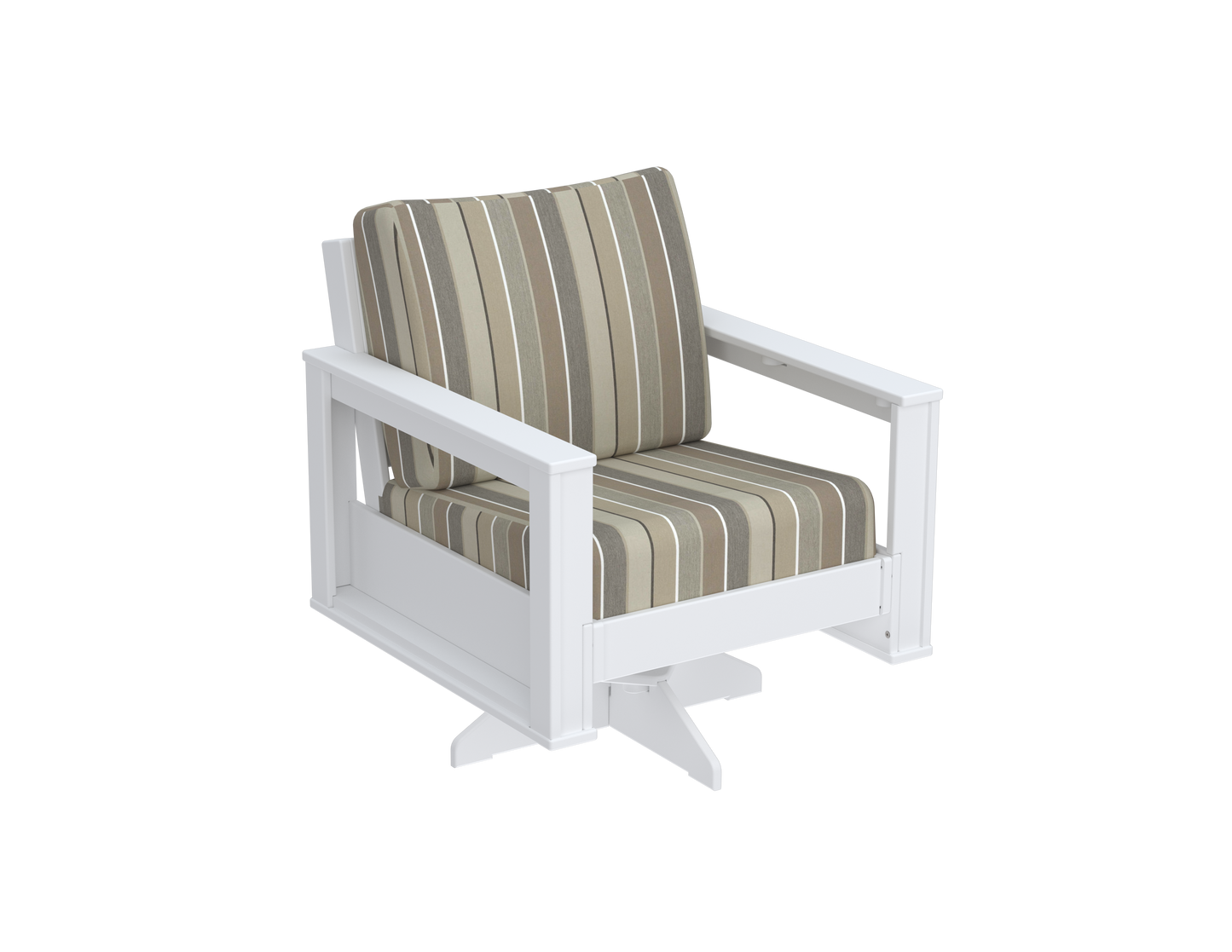 Modern Outdoor Swivel Arm Chair