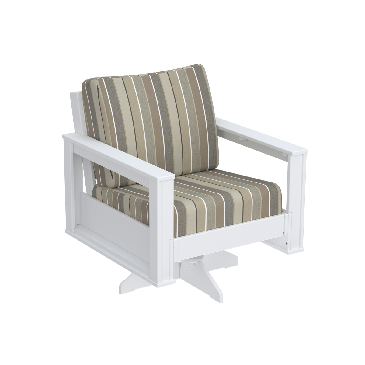 Modern Outdoor Swivel Arm Chair