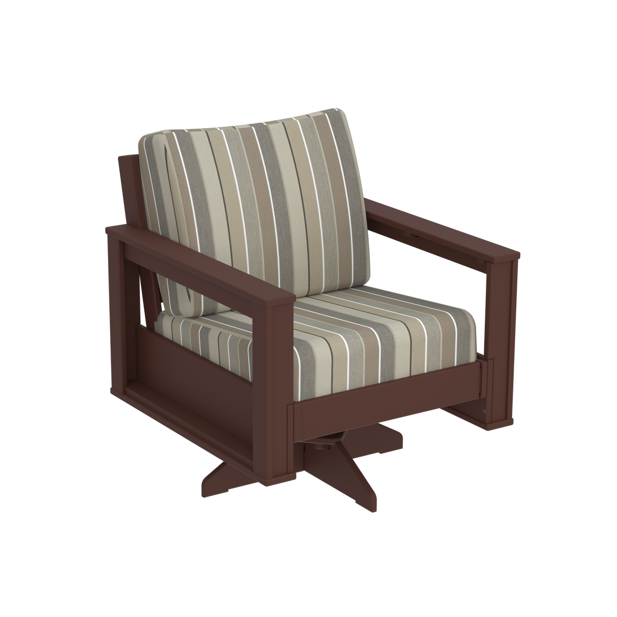 Modern Outdoor Swivel Arm Chair