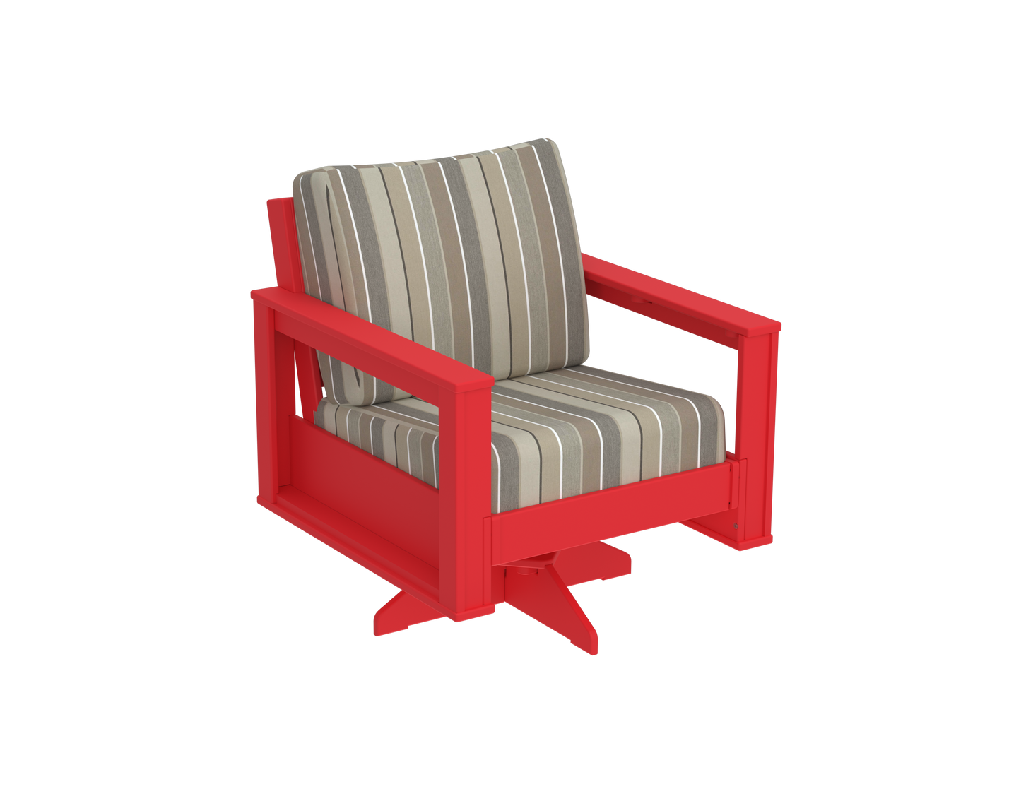 Modern Outdoor Swivel Arm Chair