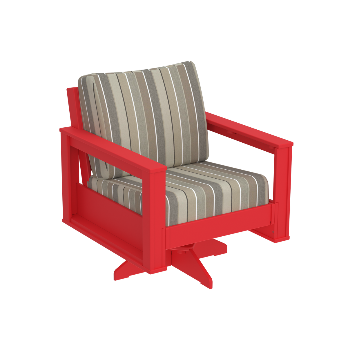 Modern Outdoor Swivel Arm Chair