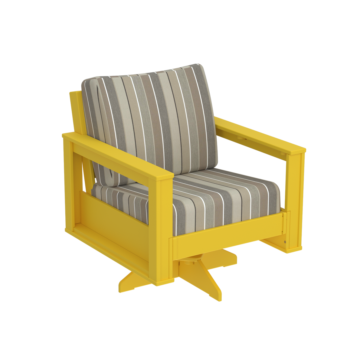 Modern Outdoor Swivel Arm Chair