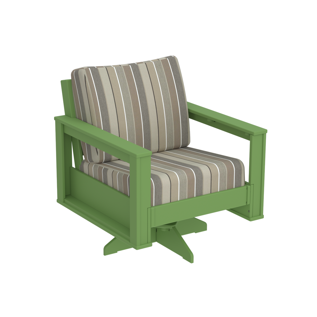 Modern Outdoor Swivel Arm Chair