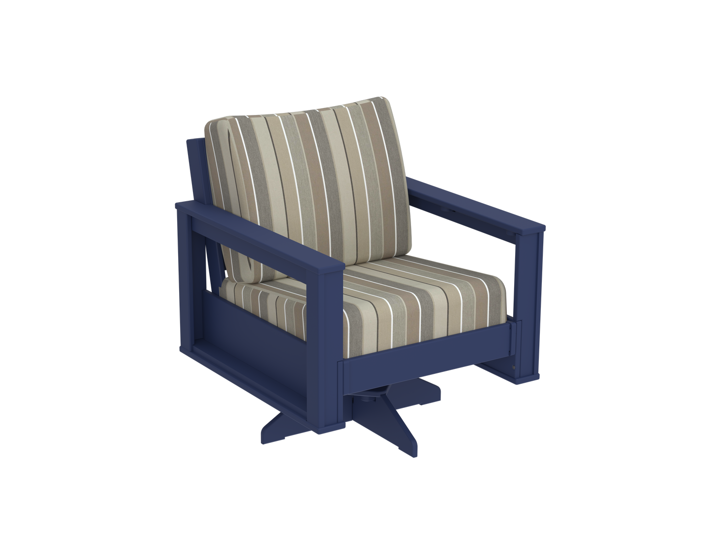 Modern Outdoor Swivel Arm Chair