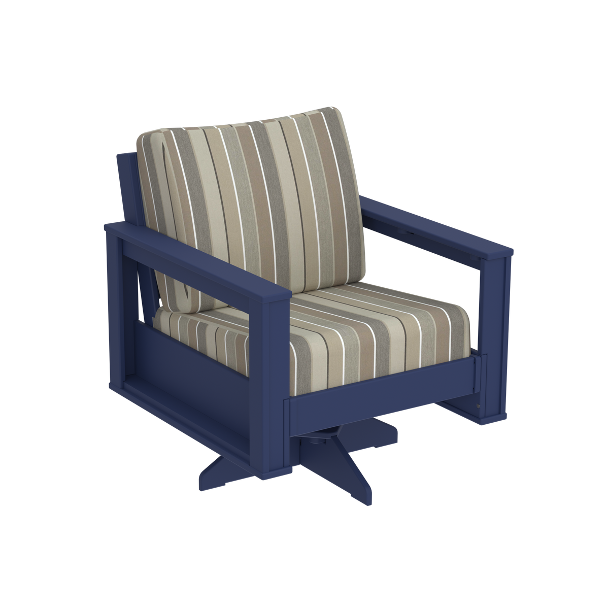 Modern Outdoor Swivel Arm Chair
