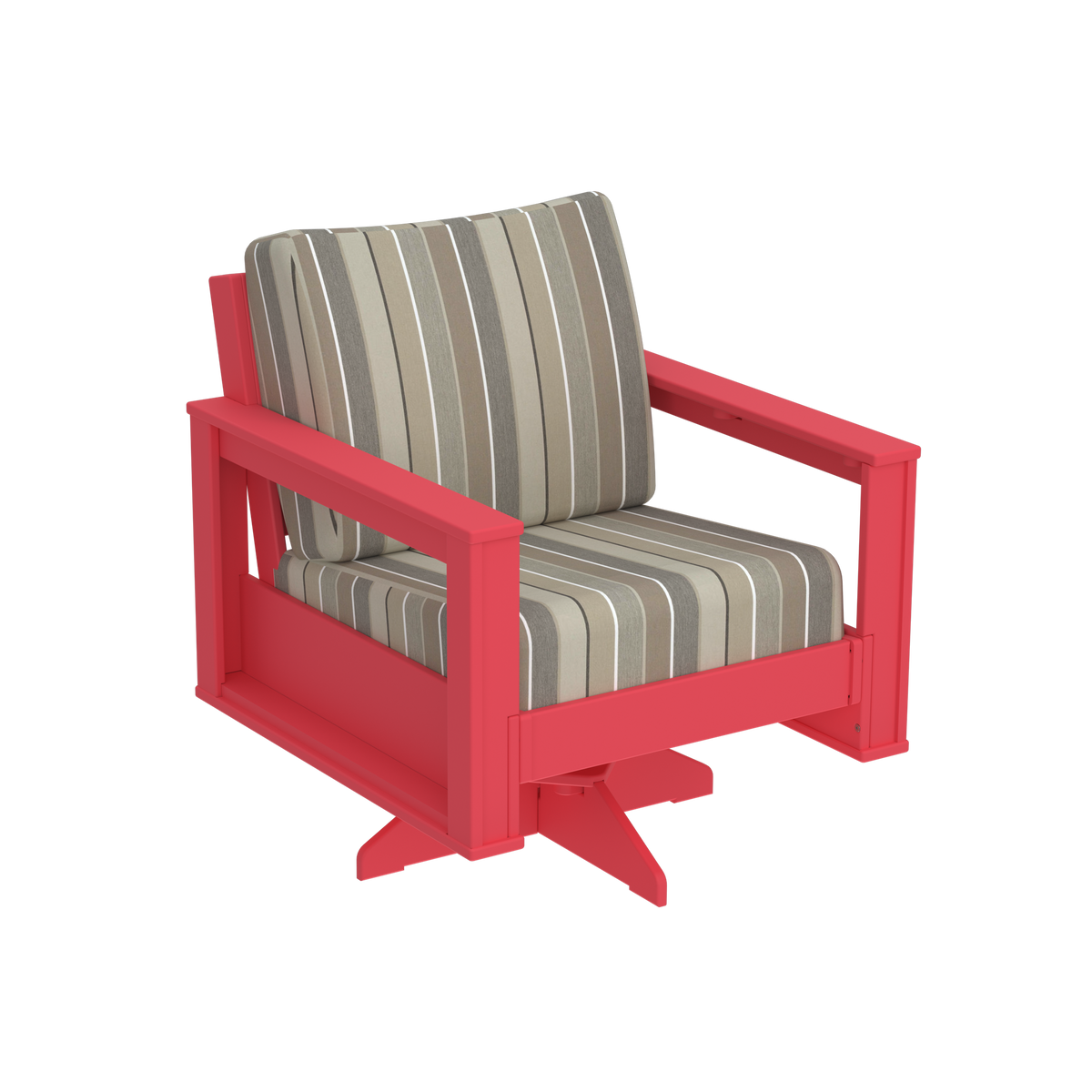 Modern Outdoor Swivel Arm Chair