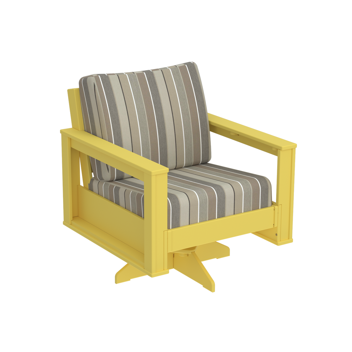Modern Outdoor Swivel Arm Chair