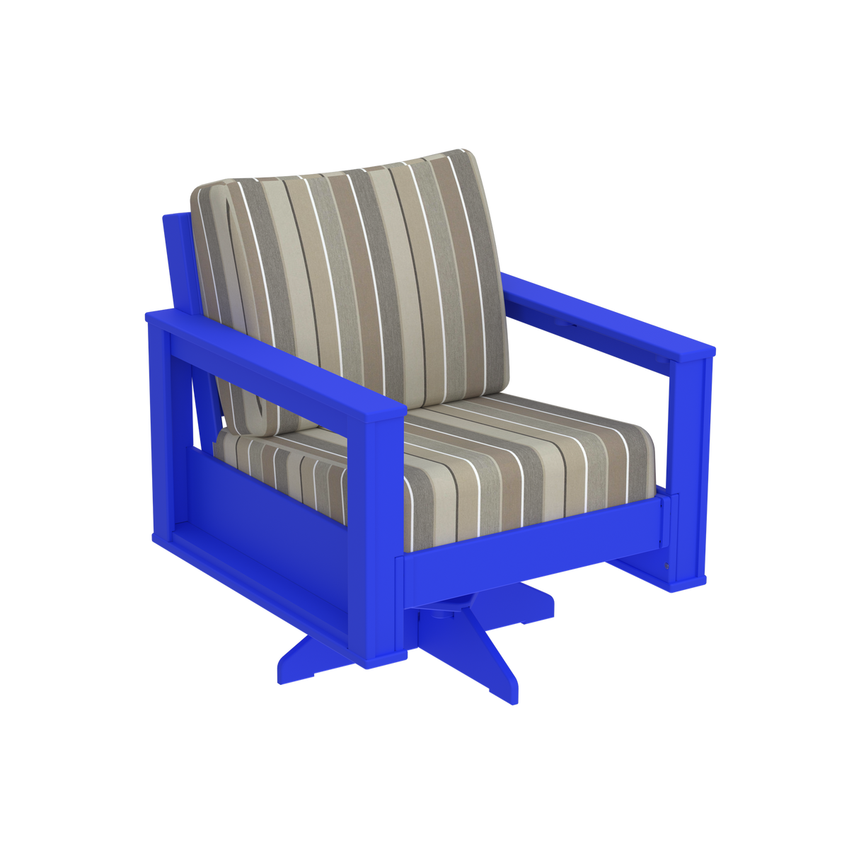 Modern Outdoor Swivel Arm Chair