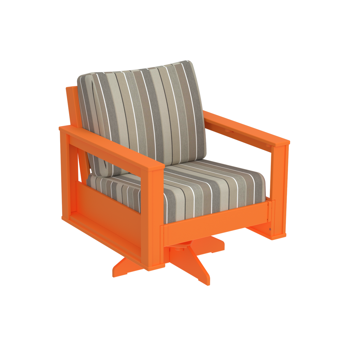 Modern Outdoor Swivel Arm Chair