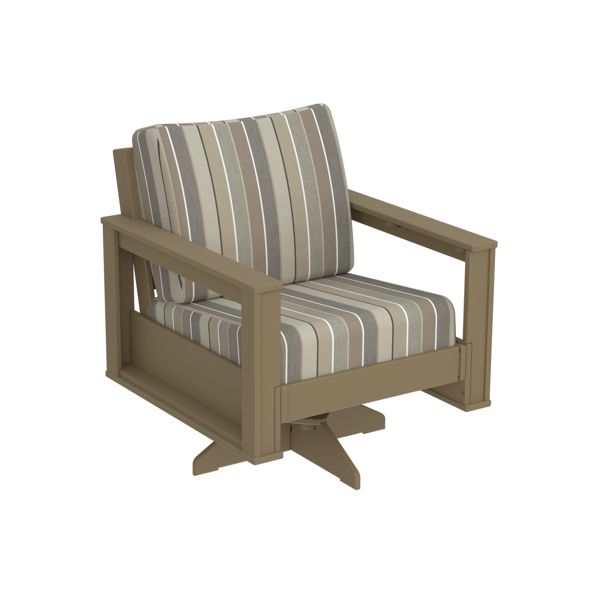 Modern Outdoor Swivel Arm Chair