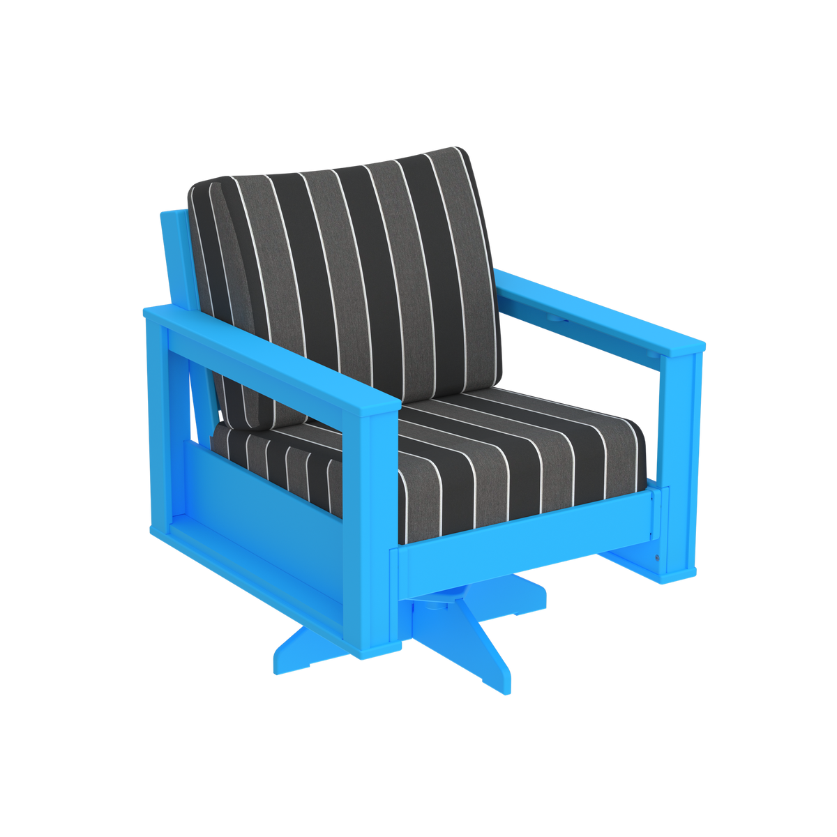 Modern Outdoor Swivel Arm Chair
