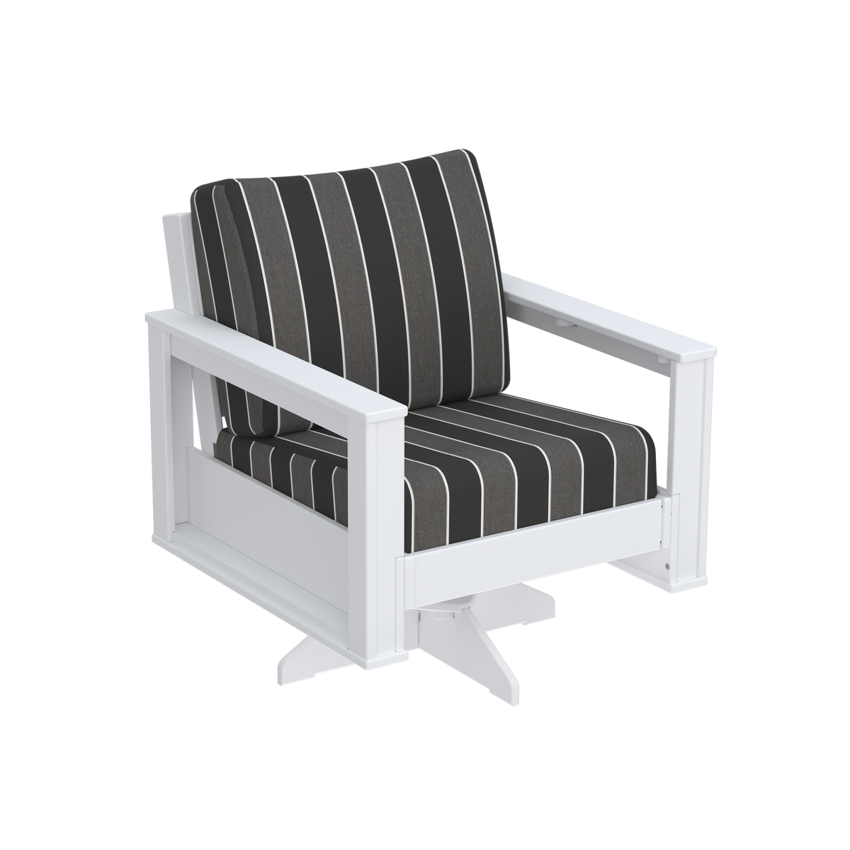 Modern Outdoor Swivel Arm Chair