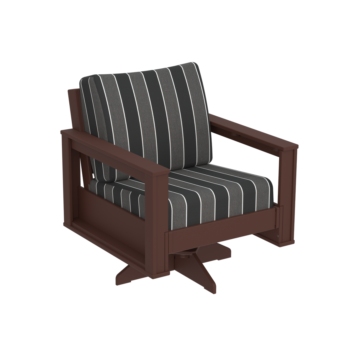 Modern Outdoor Swivel Arm Chair