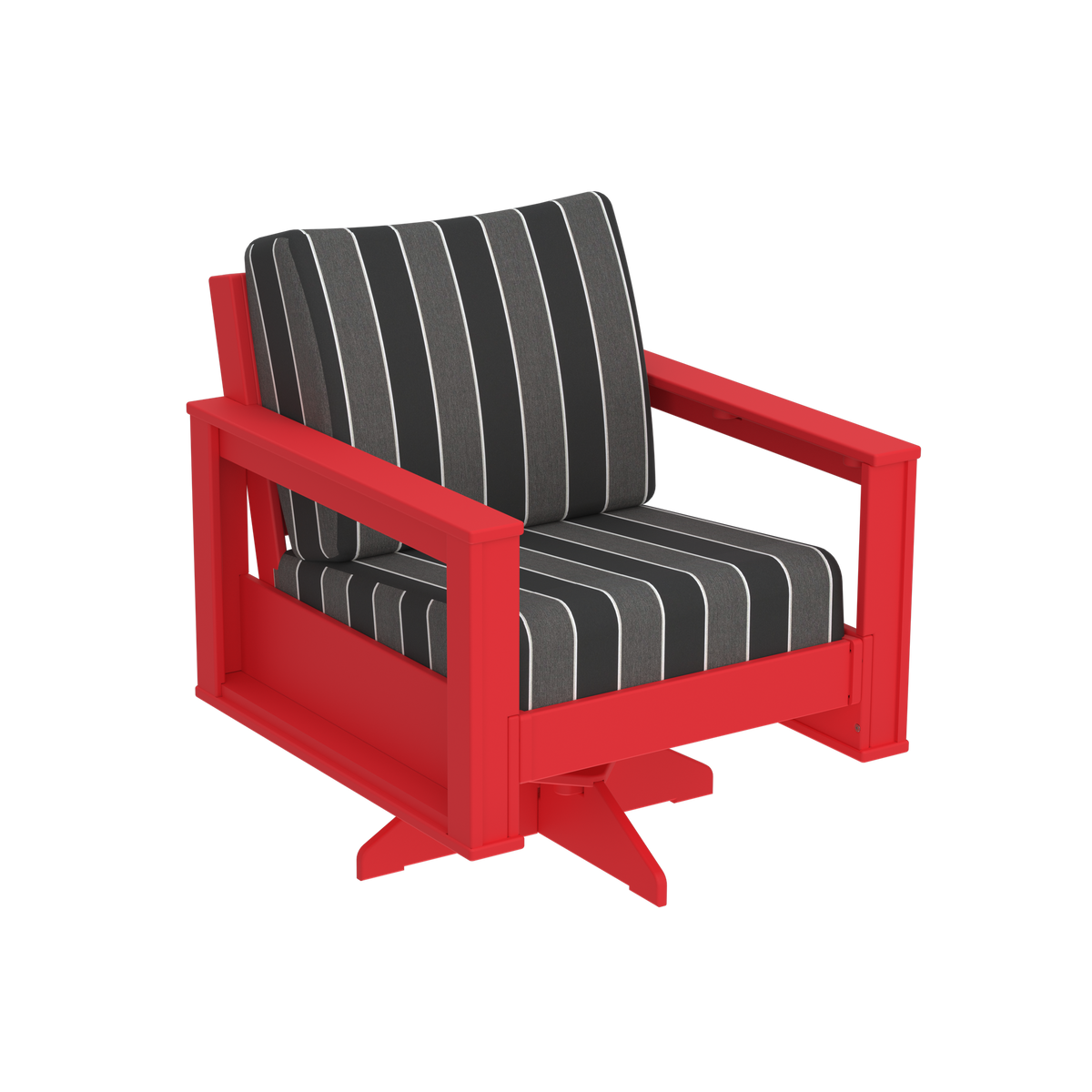 Modern Outdoor Swivel Arm Chair