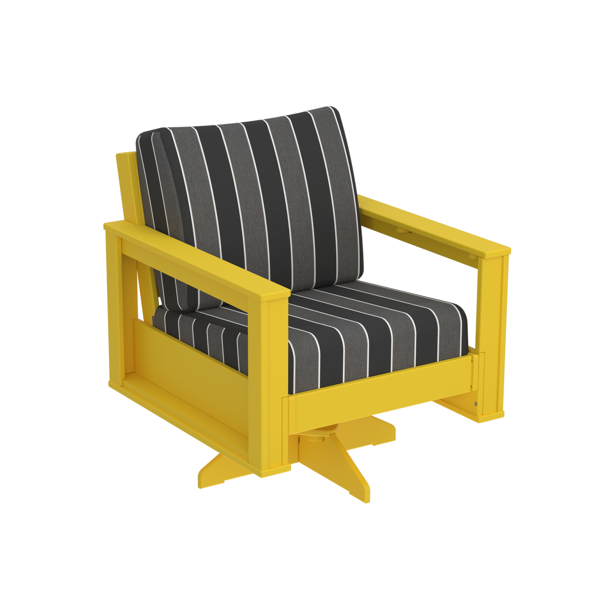 Modern Outdoor Swivel Arm Chair