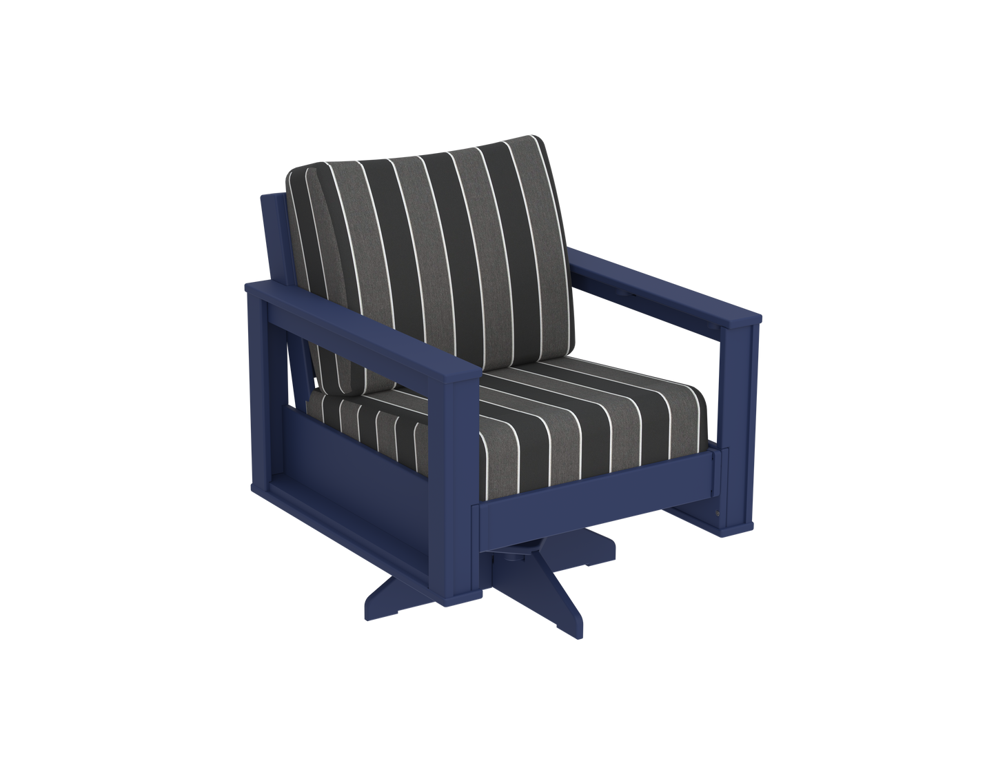 Modern Outdoor Swivel Arm Chair
